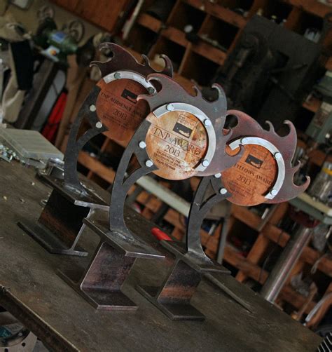 sheet metal trophy|custom metal awards.